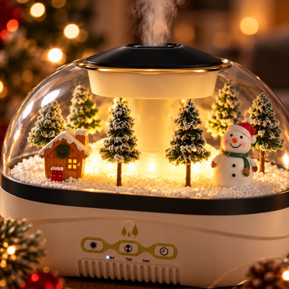 Snowy Village Christmas Humidifier – Merry Magic